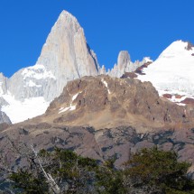 North face of Cerro Fitz Roy from the ascent to Loma del Diablo